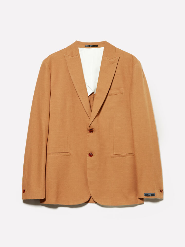 Camel single-breasted blazer - men's blazers - Camel | Sisley image number 6